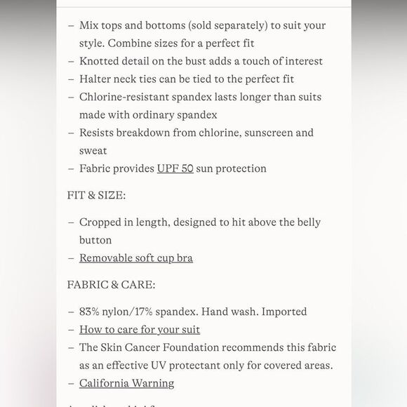 Land's End tankini Top Halter adjustable top knot front lavender fusion Various - Picture 4 of 4